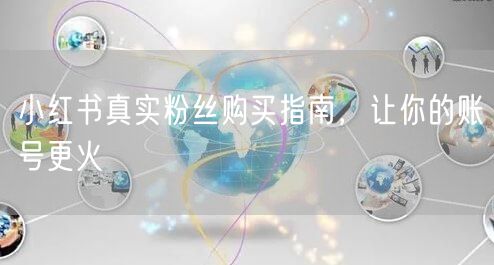 小红书真实粉丝购买指南，让你的账号更火
