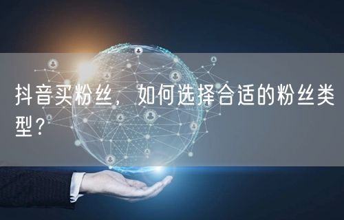 抖音买粉丝攻略：精准选粉丝类型，提升账号质量
