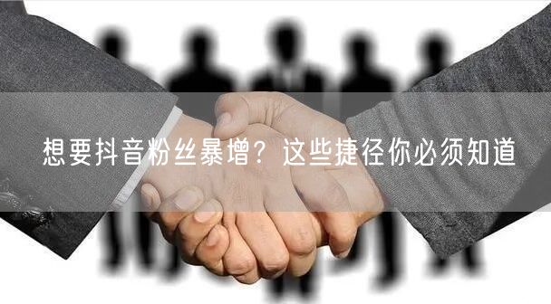 抖音粉丝暴增秘籍：高效涨粉技巧与运营策略