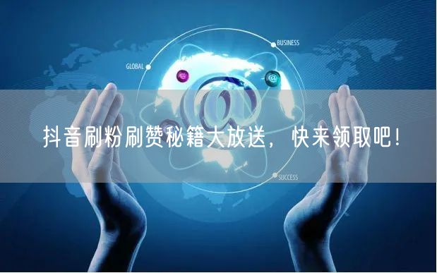抖音刷粉刷赞秘籍大放送，快来领取吧！