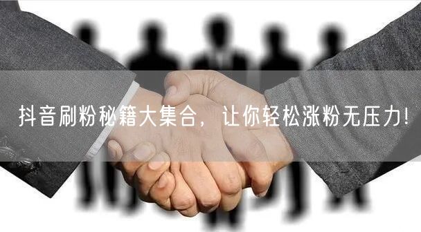 抖音刷粉秘籍大公开，助你快速涨粉提升影响力！