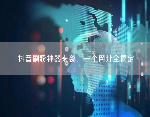 抖音刷粉神器揭秘：一个网址轻松实现粉丝增长