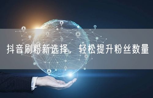 抖音刷粉新选择，轻松提升粉丝数量