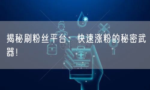 刷粉丝平台揭秘：快速涨粉背后的风险与真相