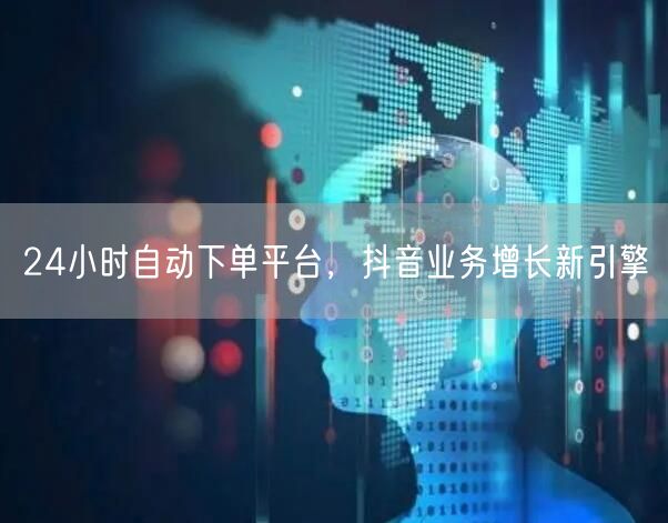 24小时自动下单平台，抖音业务增长新引擎