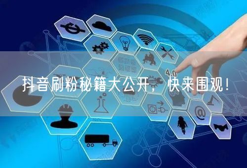 抖音刷粉秘籍大公开，快来围观！