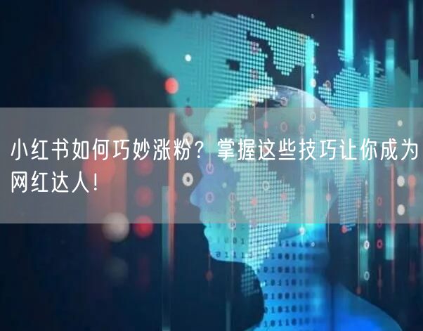小红书如何巧妙涨粉？掌握这些技巧让你成为网红达人！