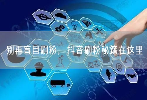别再盲目刷粉，抖音刷粉秘籍在这里