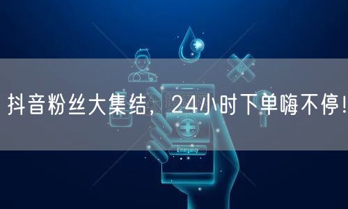 抖音粉丝大集结，24小时下单嗨不停！