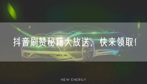 抖音刷赞秘籍大放送，快来领取！