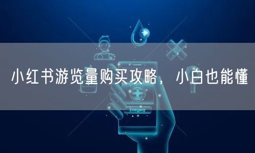 小红书游览量购买攻略，小白也能懂