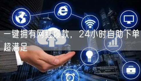 一键拥有网红爆款，24小时自助下单超满足
