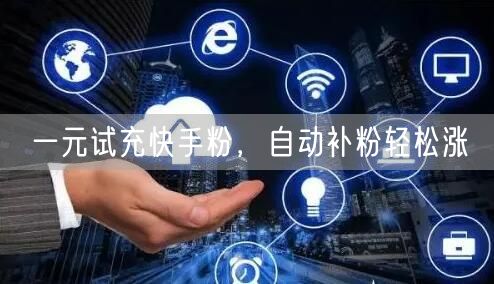 一元试充快手粉，自动补粉轻松涨