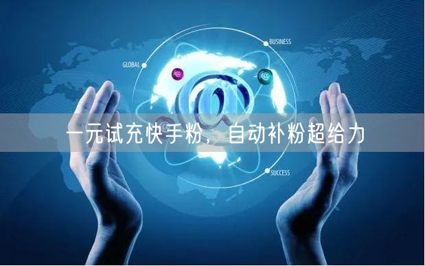 一元试充快手粉，自动补粉超给力