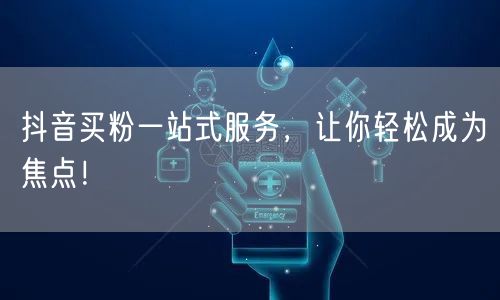 抖音买粉一站式服务，让你轻松成为焦点！