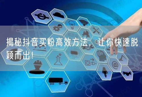揭秘抖音买粉高效方法，让你快速脱颖而出！