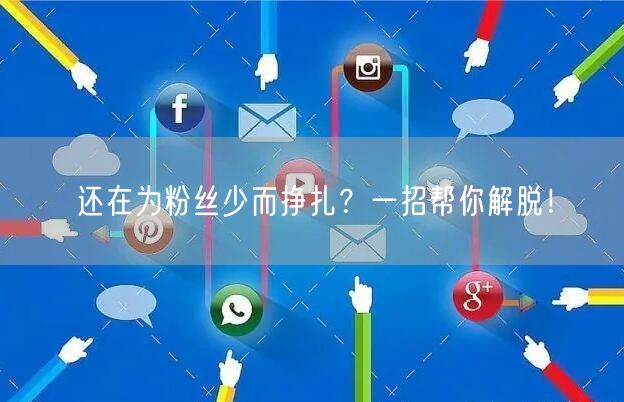 还在为粉丝少而挣扎？一招帮你解脱！