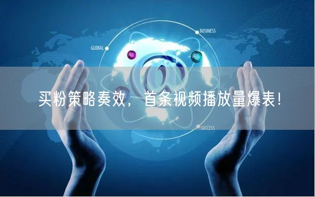 买粉策略奏效，首条视频播放量爆表！