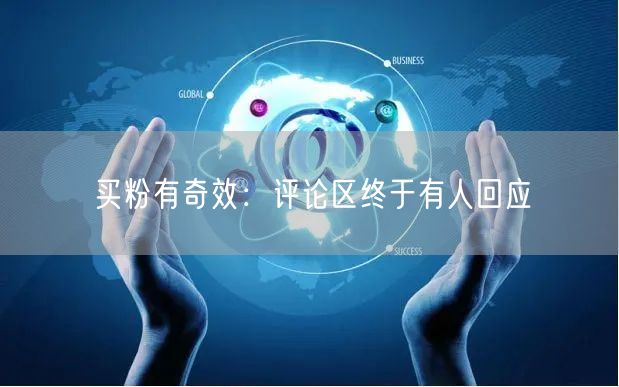 买粉有奇效：评论区终于有人回应