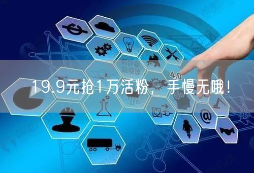 19.9元抢1万活粉，手慢无哦！