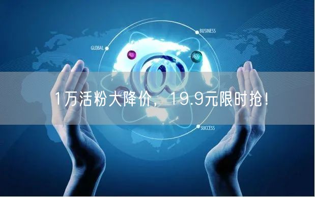1万活粉大降价，19.9元限时抢！