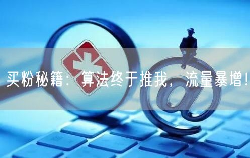 买粉秘籍：算法终于推我，流量暴增！