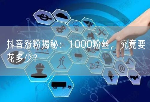 抖音涨粉揭秘：1000粉丝，究竟要花多少？