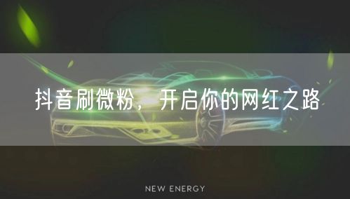 抖音刷微粉，开启你的网红之路