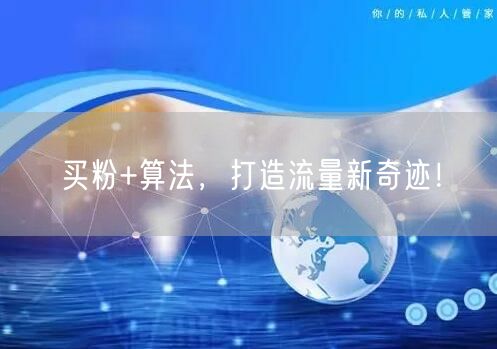 买粉+算法，打造流量新奇迹！