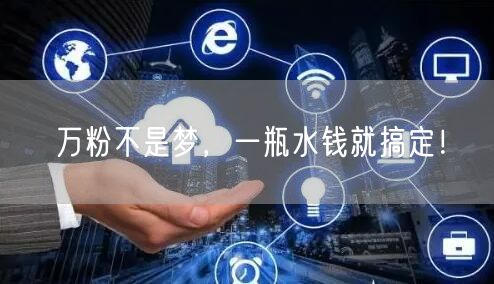 万粉不是梦，一瓶水钱就搞定！
