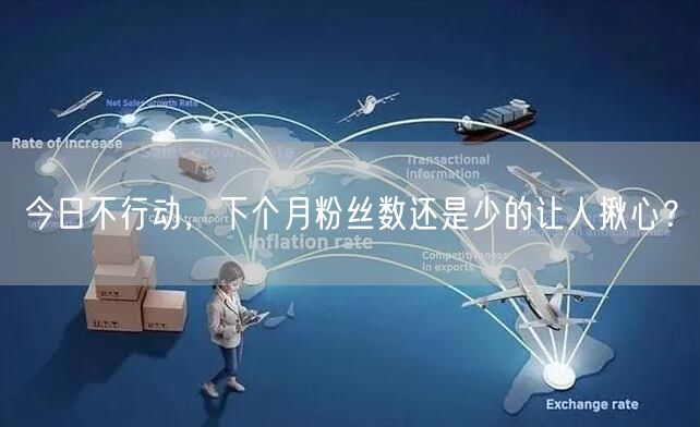 今日不行动，下个月粉丝数还是少的让人揪心？