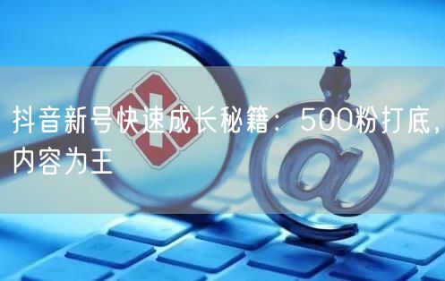 抖音新号快速成长秘籍：500粉打底，内容为王