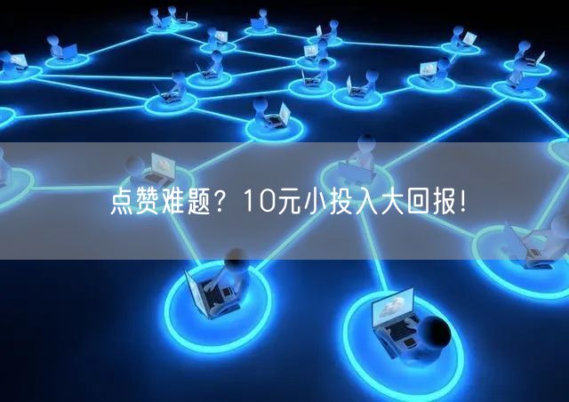 点赞难题？10元小投入大回报！