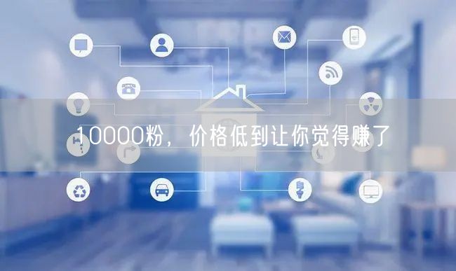 10000粉，价格低到让你觉得赚了
