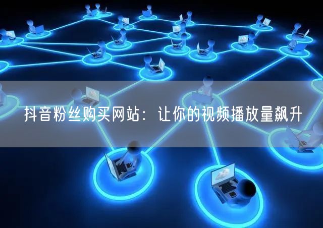 抖音粉丝购买网站：让你的视频播放量飙升